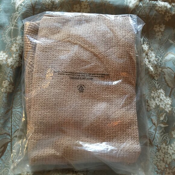 Weatherproof Vintage Waffle Donegal Fawn Sweater Men's Size Large - Picture 6 of 6